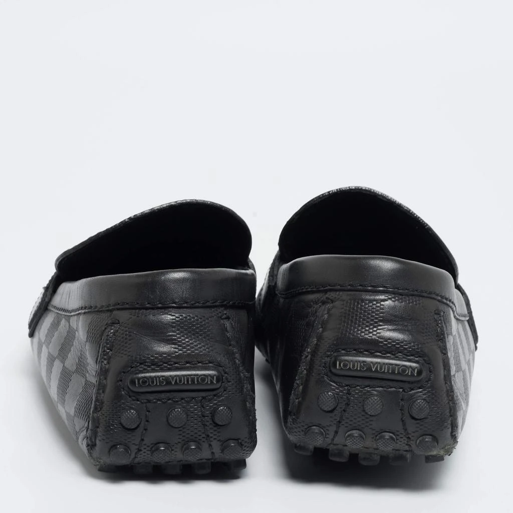 商品[二手商品] Louis Vuitton|Louis Vuitton Black Leather Damier Infini Hockenheim Slip On Loafers Size 41 ,价格¥3104,第5张图片详细描述