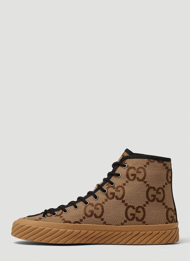 商品Gucci|Tortuga High Top Sneakers in Camel,价格¥5437,第5张图片详细描述