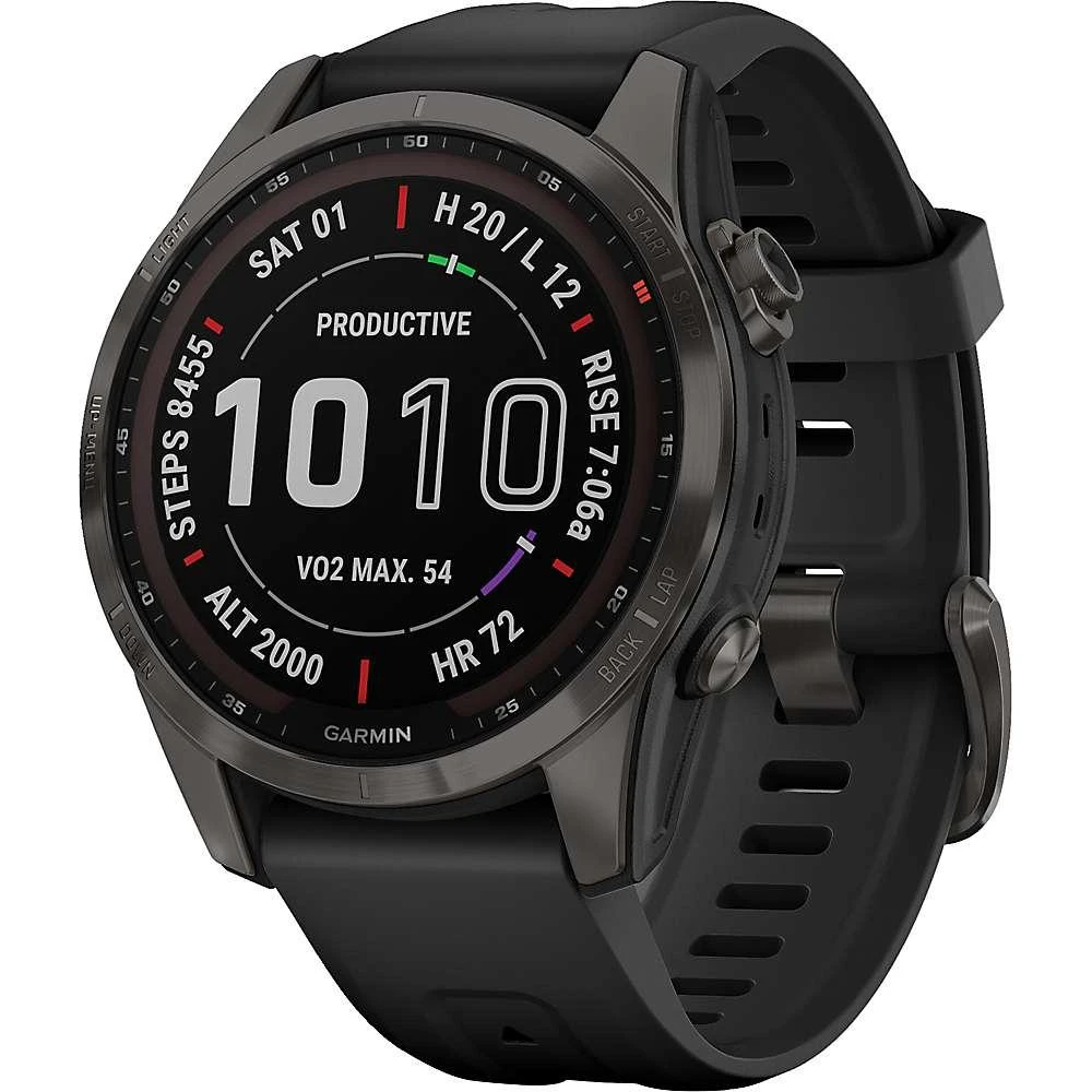 商品Garmin|Garmin Fenix 7S Sapphire Solar Watch,价格¥7428,第1张图片