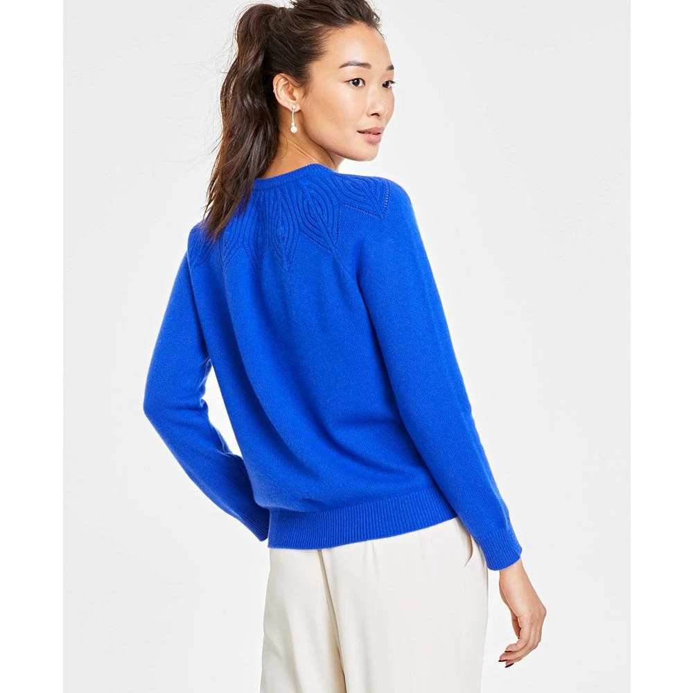 商品Charter Club|Women's 100% Cashmere Embellished Crewneck Sweater, Created for Macy's,价格¥1248,第2张图片详细描述