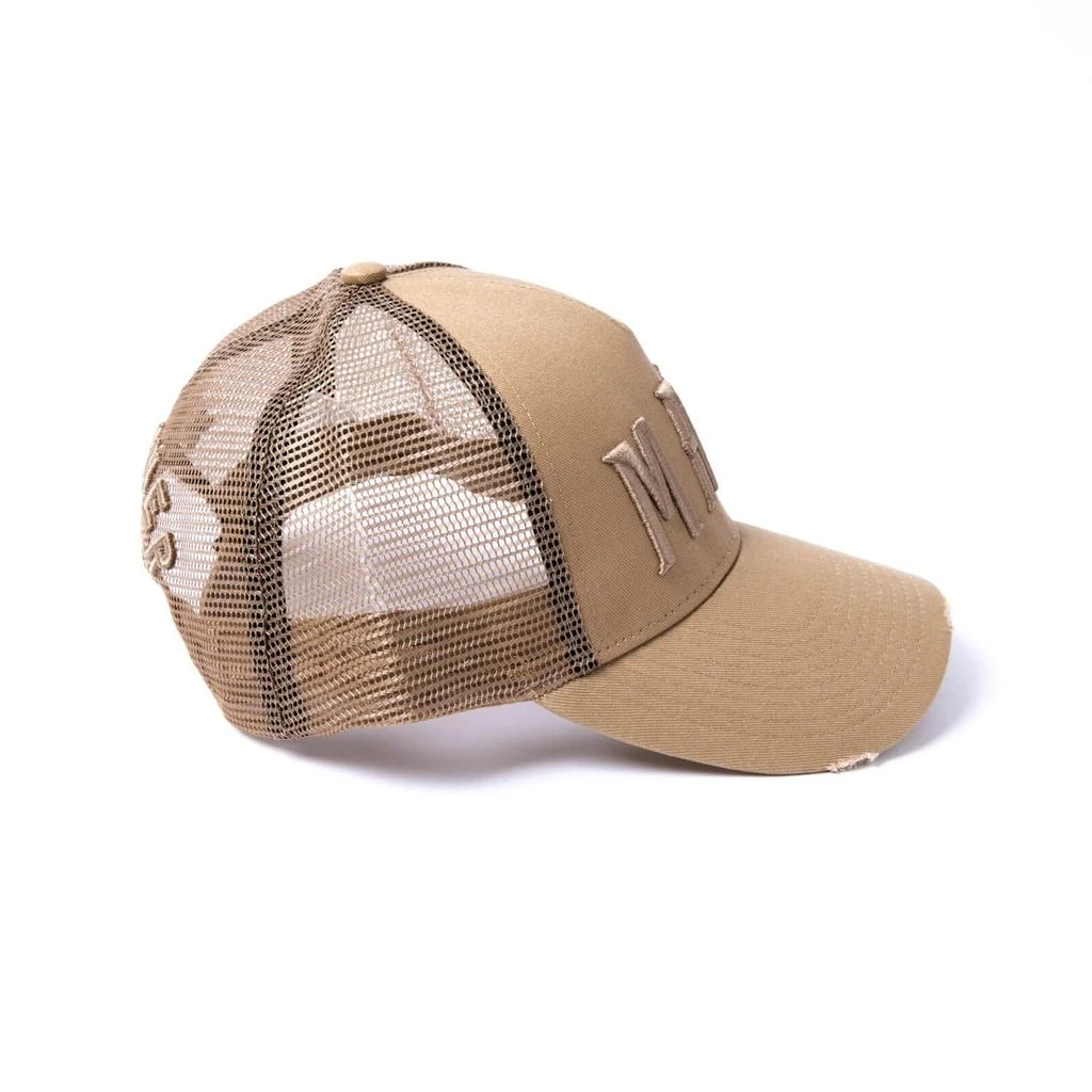 商品Original Hero|Milliner Almond Distressed Cotton Trucker Made 3D Embroidered,价格¥438,第2张图片详细描述