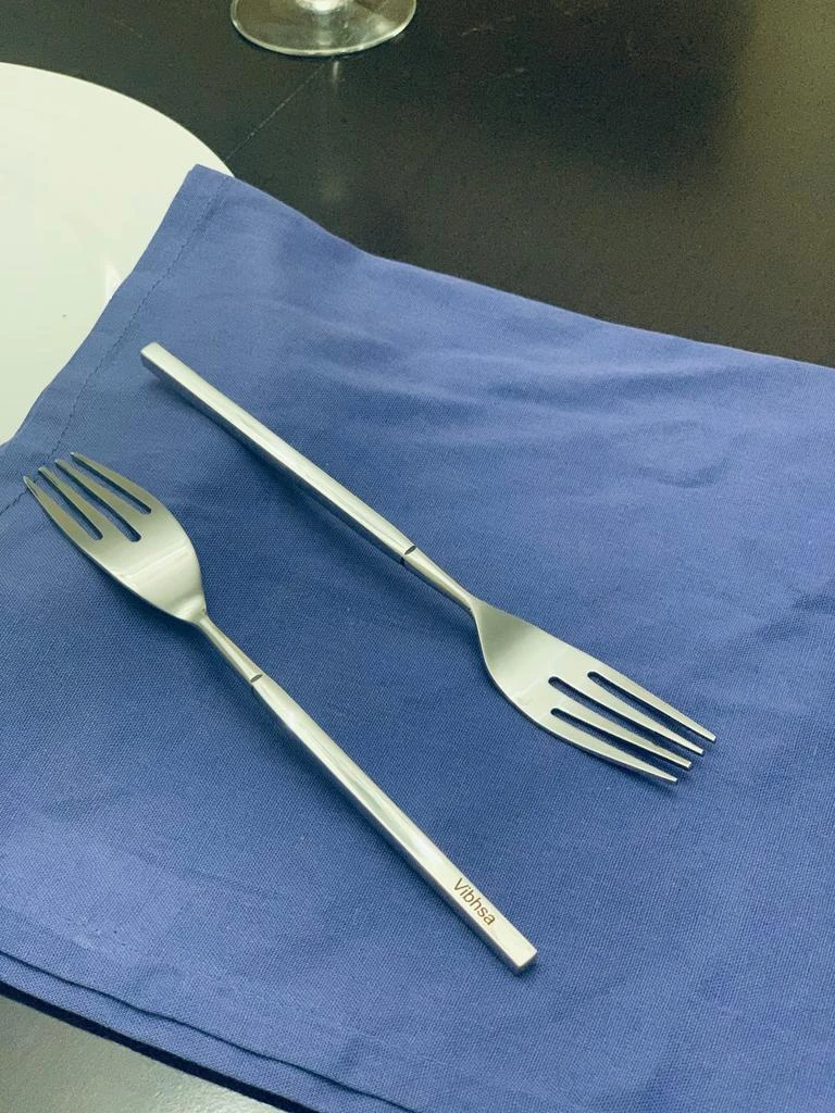 Vibhsa Modern Stainless Steel Dinner Fork Set of 6 2