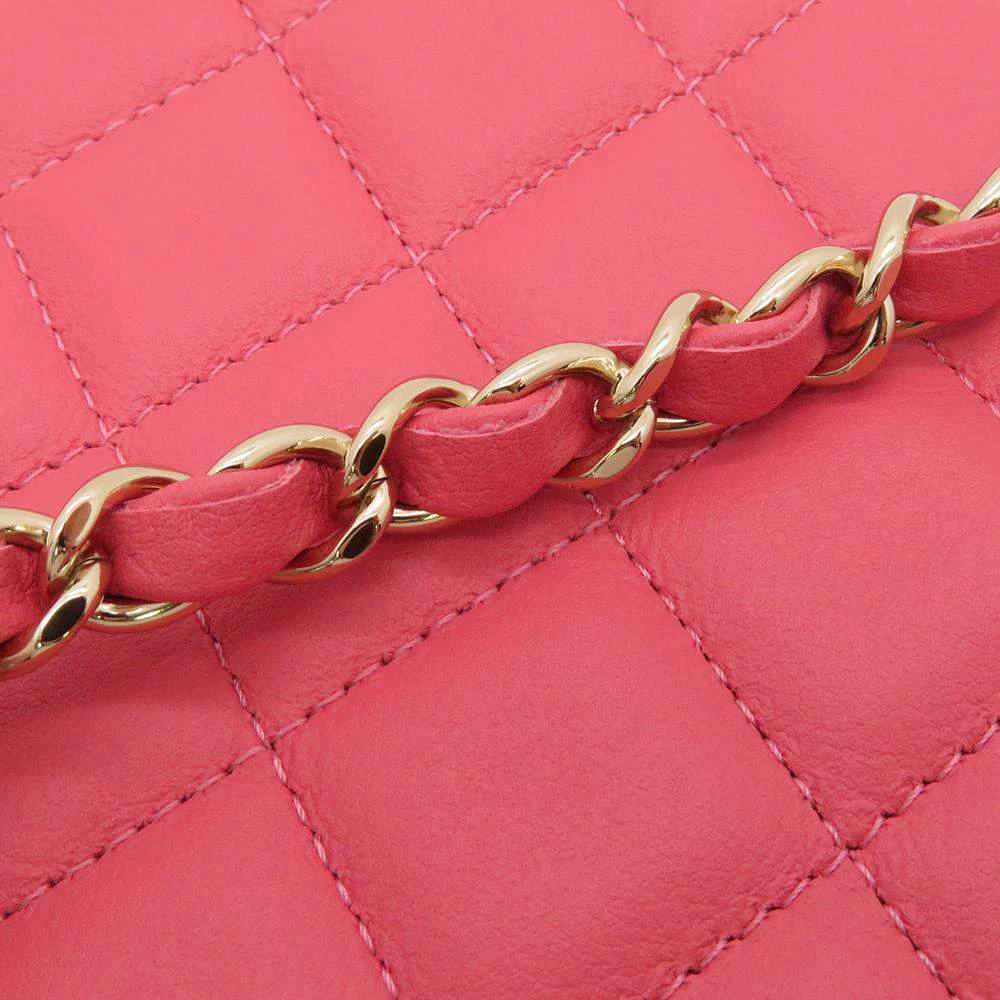 Chanel Pink Lambskin Leather Octagon CC Logo Chain Shoulder Bag  商品
