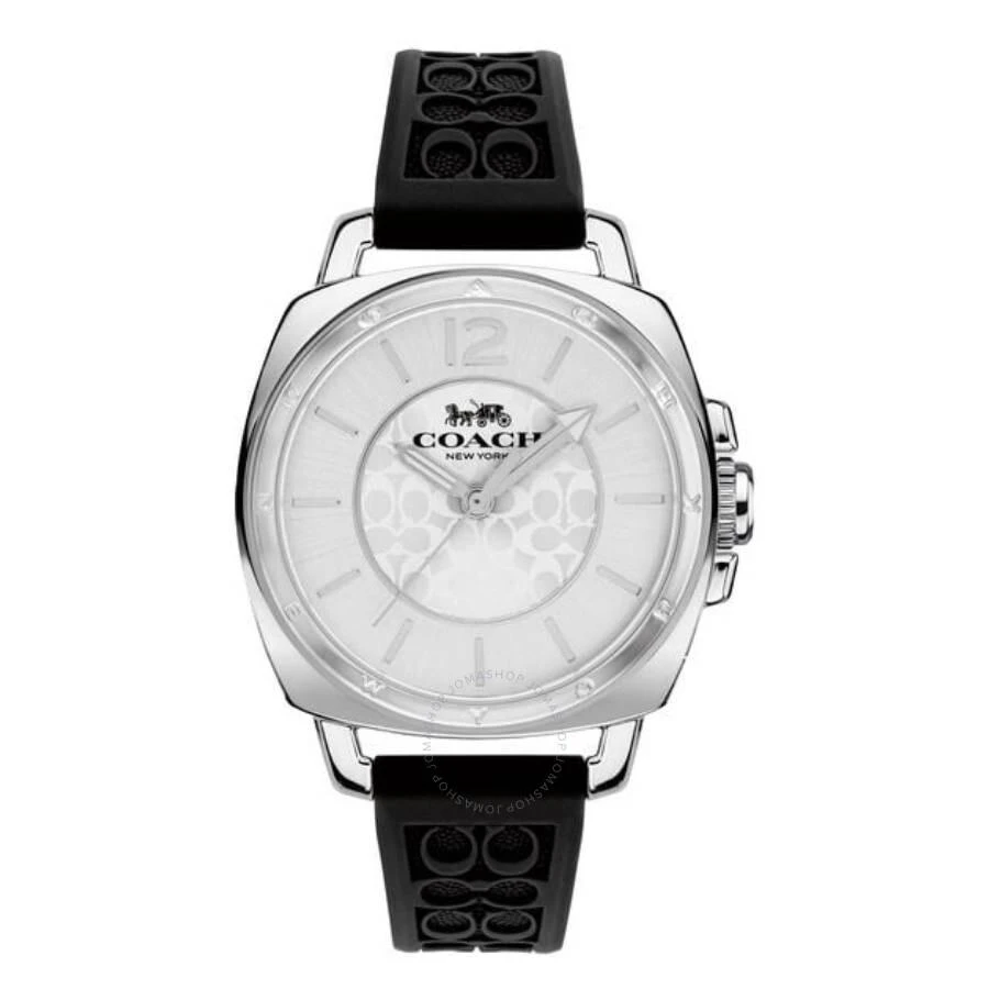 商品Coach|Boyfriend Quartz Silver Dial Ladies Watch 14503877,价格¥508,第1张图片