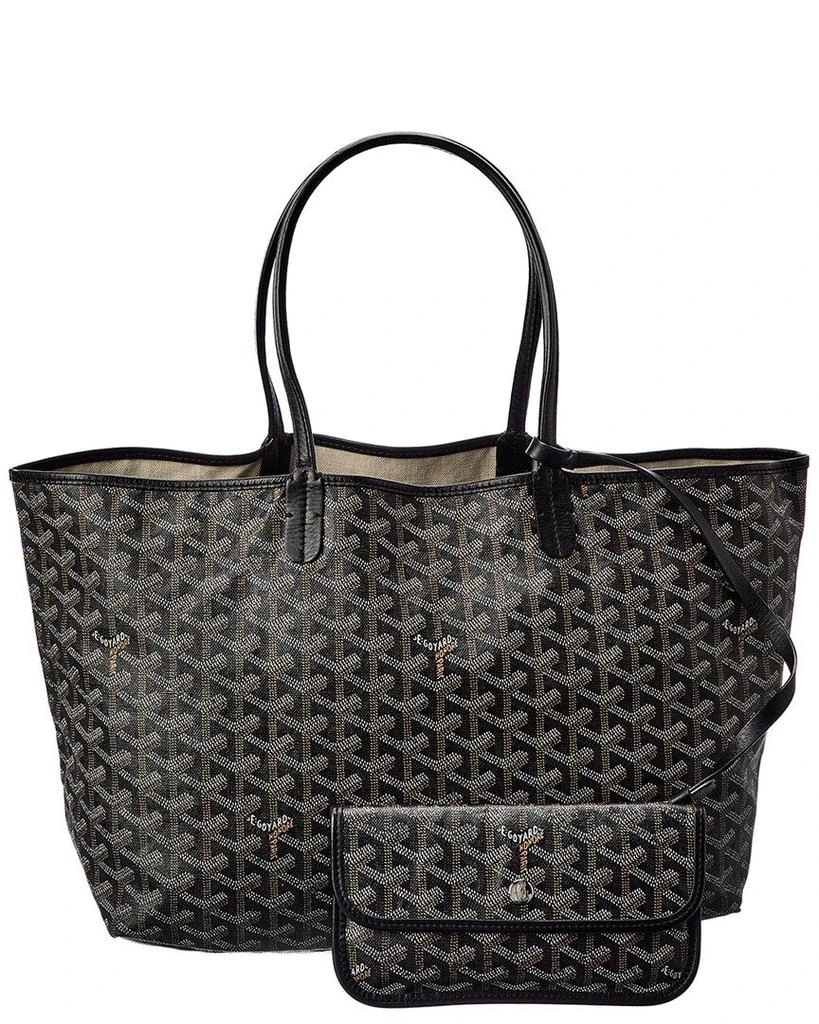 商品[二手商品] Goyard|Goyard Black Goyardine Canvas St. Louis PM (Authentic Pre-Owned),价格¥12775,第2张图片详细描述