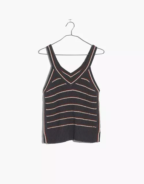 商品Madewell|Stockton Sweater Tank in Stripe,价格¥277,第4张图片详细描述