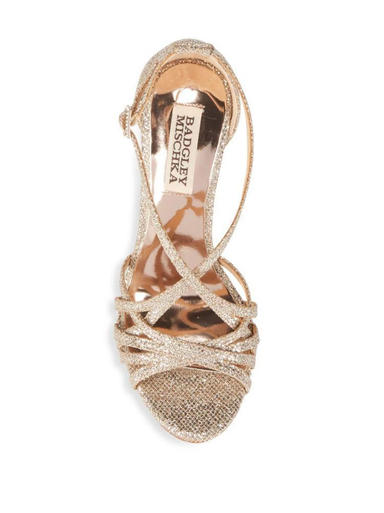 商品Badgley Mischka|Tiller Crisscross Stiletto Sandals,价格¥497,第4张图片详细描述