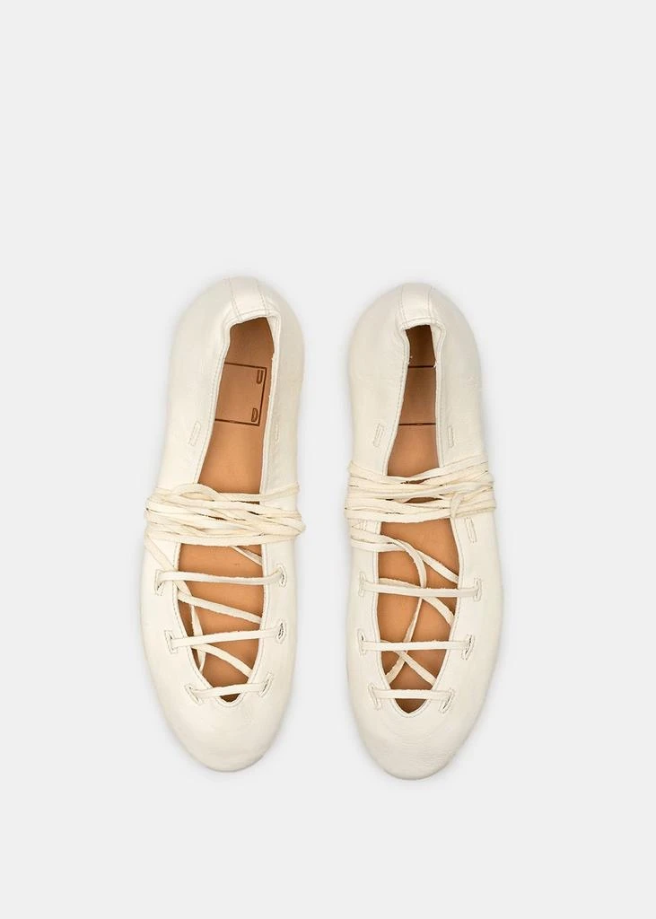 商品guidi|Guidi White 627R Ballerina Flats,价格¥8290,第5张图片详细描述