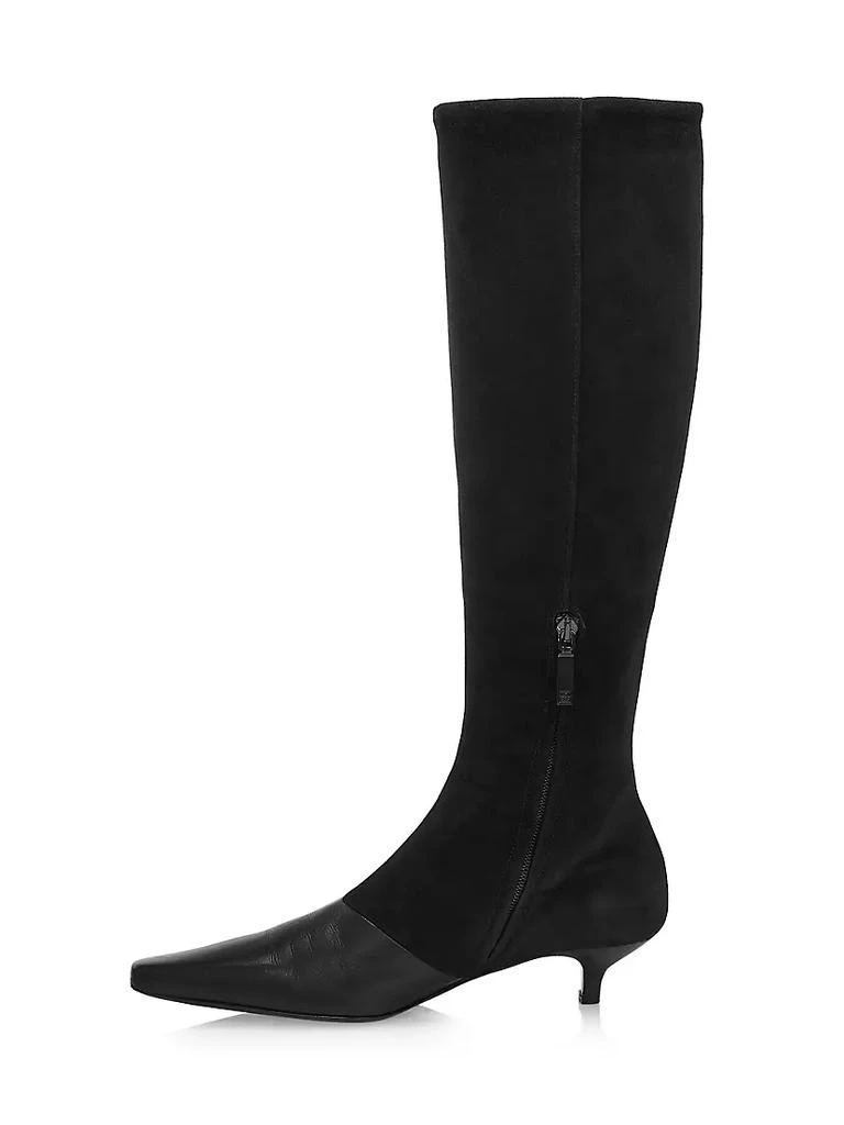 商品Totême|The Slim 50MM Leather Knee-High Boots,价格¥7749,第5张图片详细描述