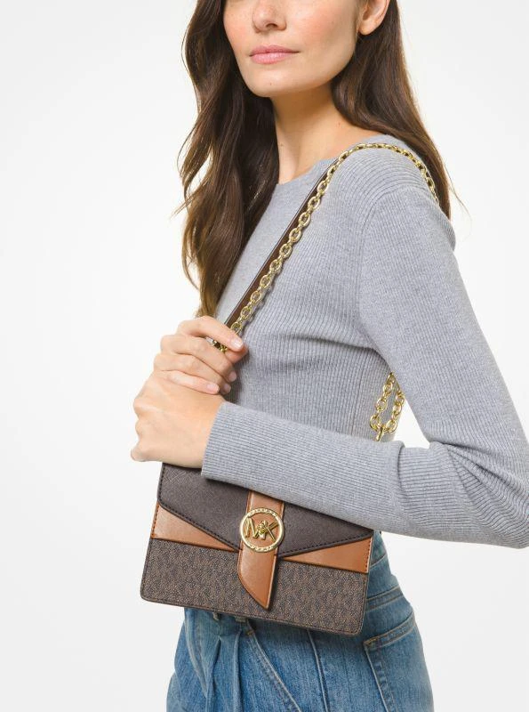 商品Michael Kors|Greenwich Small Color-Block Logo and Saffiano Leather Crossbody Bag,价格¥970,第4张图片详细描述