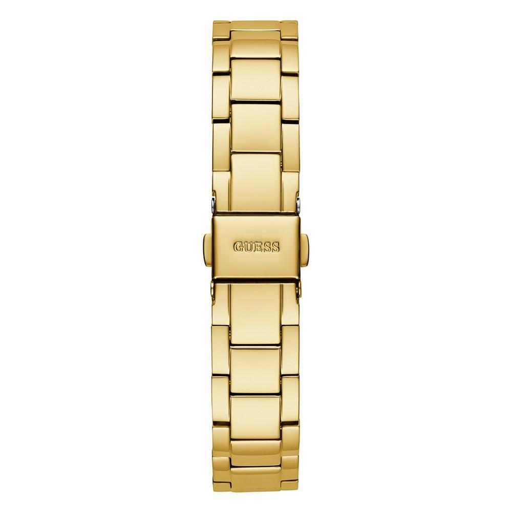 商品GUESS|Women's Quartz Gold-Tone Stainless Steel Bracelet Watch 33mm,价格¥1010,第5张图片详细描述