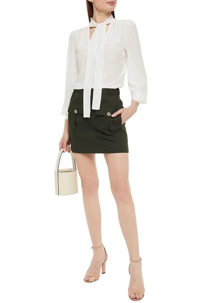 商品Maje|Jesna cotton-blend twill mini skirt,价格¥336,第4张图片详细描述