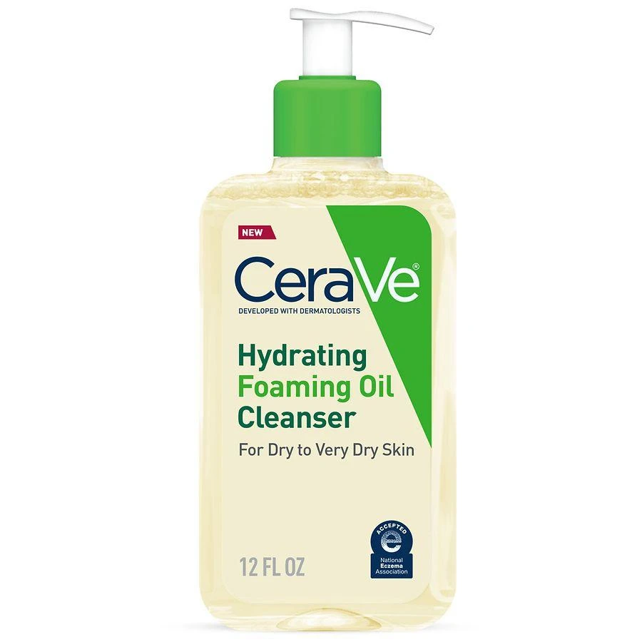 商品CeraVe|Hydrating Foaming Oil Cleanser for Dry to Very Dry Skin Fragrance Free,价格¥141,第1张图片