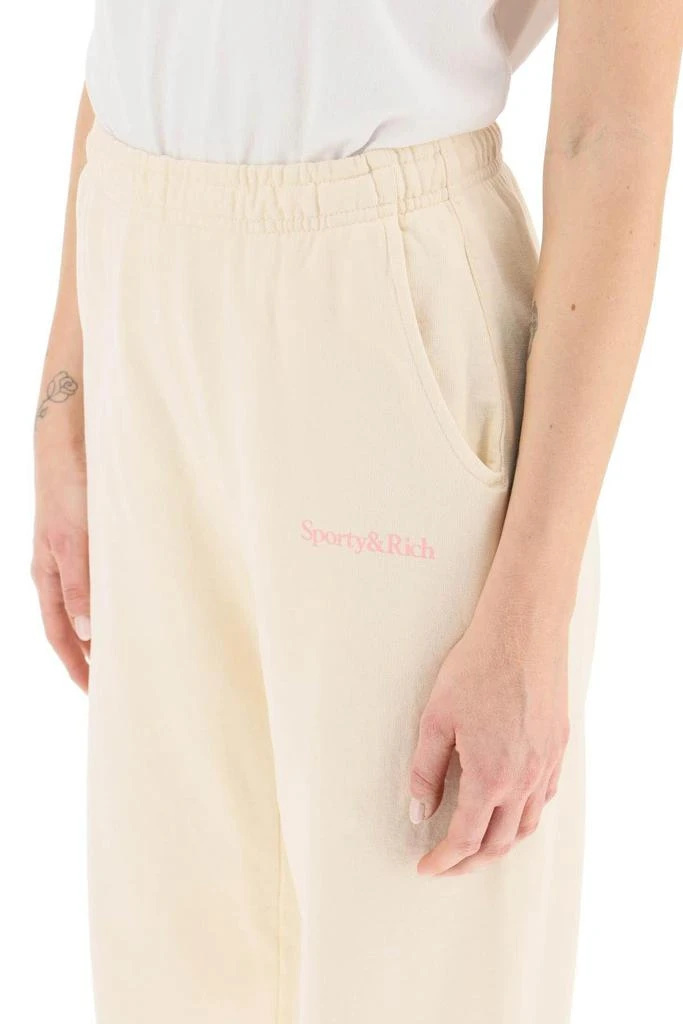 商品Sporty & Rich|SERIF LOGO SWEATPANTS,价格¥455,第5张图片详细描述