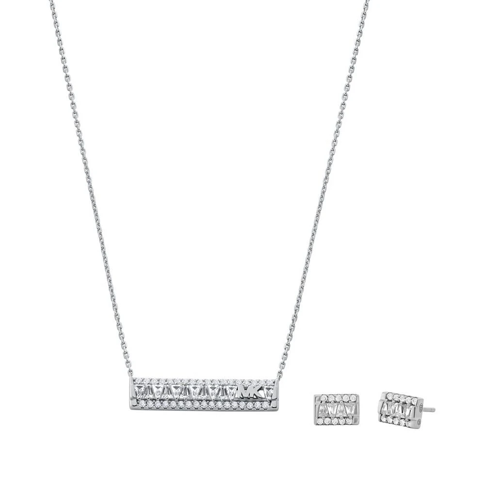 商品Michael Kors|Tapered Baguette Bar Pendant and Earrings Gift Set,价格¥1469,第1张图片