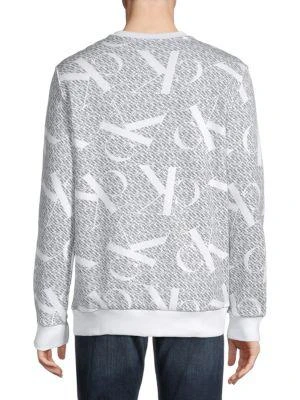 商品Calvin Klein|Logo-Print Pullover,价格¥301,第2张图片详细描述