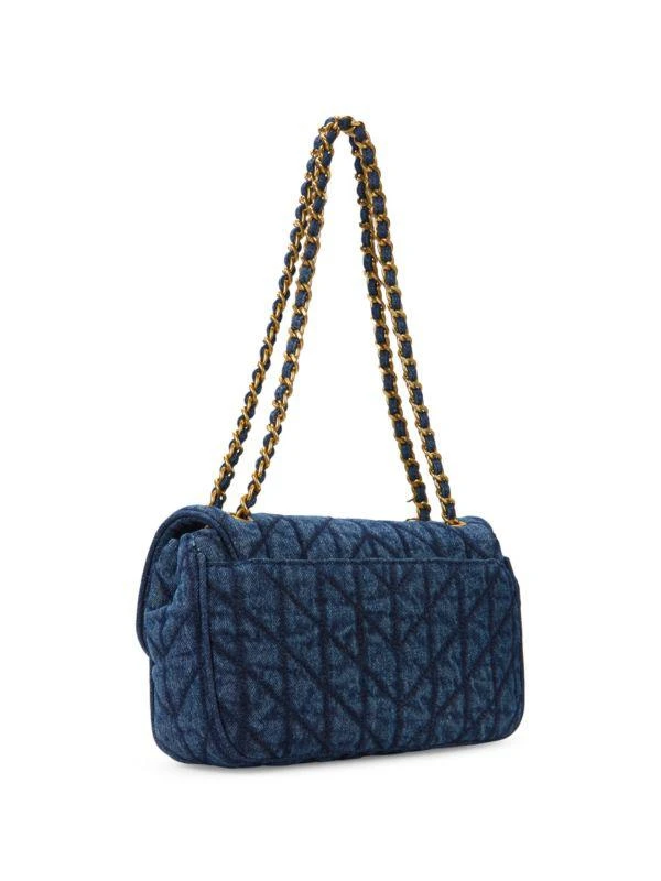 商品Karl Lagerfeld Paris|Agyness Quilted Denim Shoulder Bag,价格¥1117,第4张图片详细描述