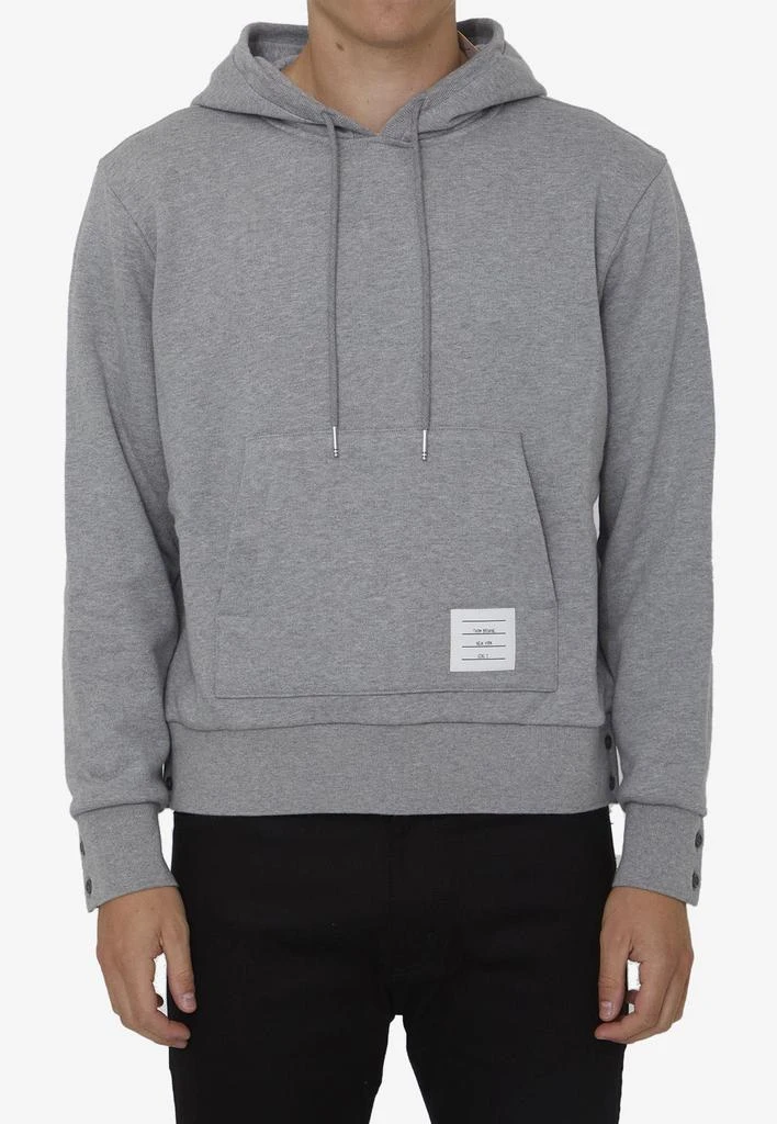 商品Thom Browne|Name Tag Patch Hooded Sweatshirt,价格¥8291,第1张图片