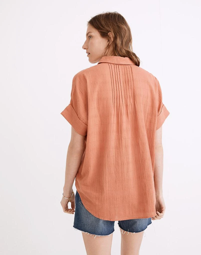 商品Madewell|Courier Pintuck-Back Shirt in Textured Windowpane,价格¥433,第3张图片详细描述