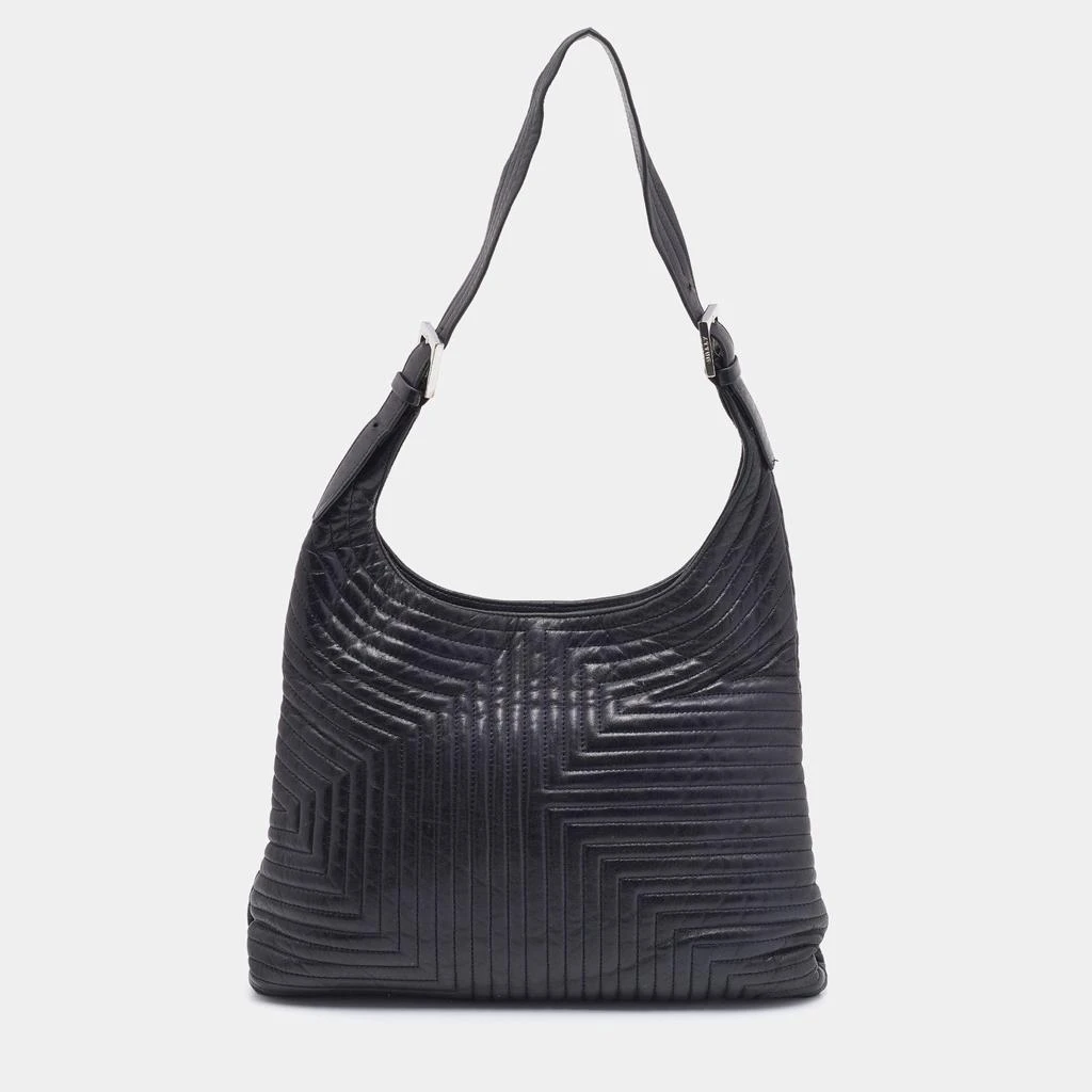 商品[二手商品] Bally|Bally Black Quilted Leather Shoulder Bag,价格¥1253,第1张图片
