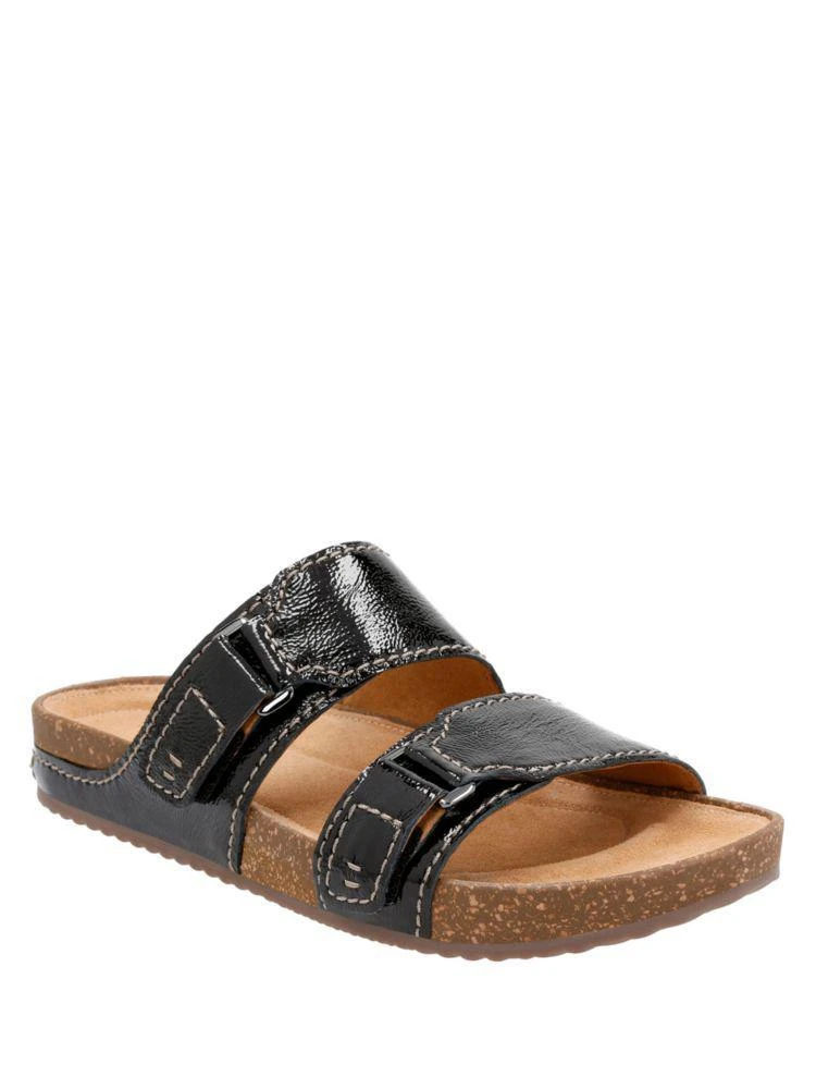 商品Clarks|Rosilla Tilton Double Strap Leather Sandals,价格¥339,第2张图片详细描述