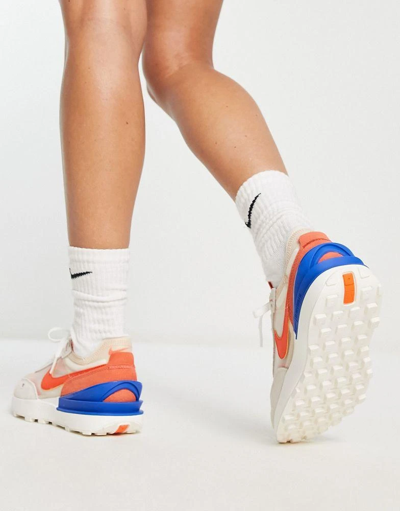 商品NIKE|Nike Waffle One Circa trainers in white orange and blue,价格¥586,第2张图片详细描述