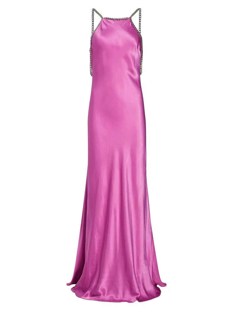 商品L'Agence|Majesty Chain-Trim Satin Gown,价格¥1781,第1张图片
