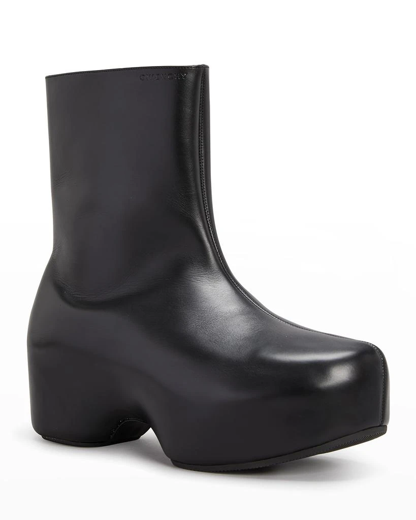 商品Givenchy|Men's G-Clog Straight Leather Booties,价格¥5544,第2张图片详细描述