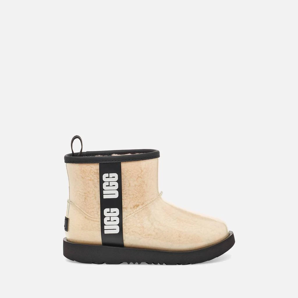 商品UGG|UGG KIDS' CLASSIC II MINI WATERPROOF CLEAR RUBBER AND FAUX SHEARLING BOOTS,价格¥1018,第1张图片