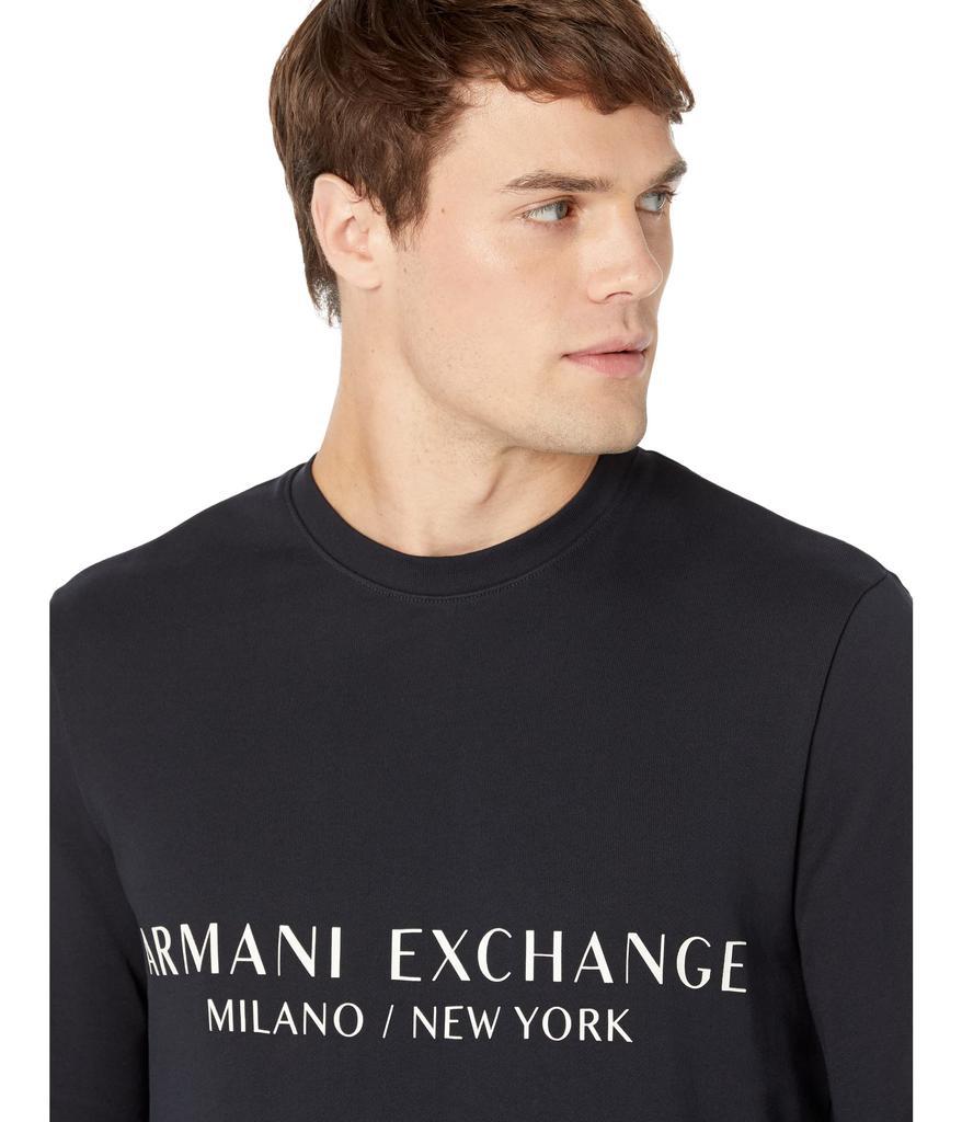 商品Armani Exchange|Milano/New York Logo Sweatshirt,价格¥742,第5张图片详细描述
