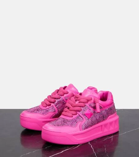 商品Valentino|One Stud XL Toile Iconographe厚底运动鞋,价格¥14199,第5张图片详细描述