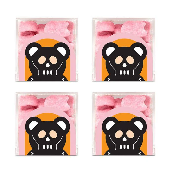 商品Sugarfina|Raspberry Gummy Skulls, Set of 4,价格¥269,第1张图片