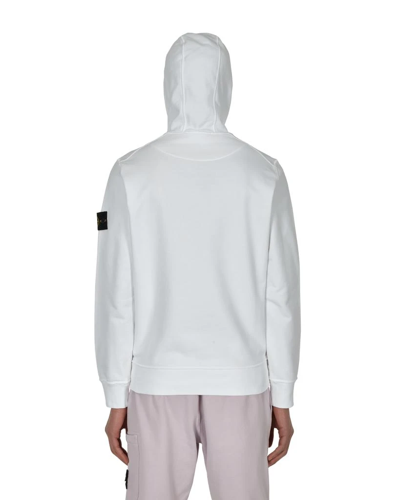 商品Stone Island|Garment Dyed Basic Hooded Sweatshirt White,价格¥1369,第3张图片详细描述