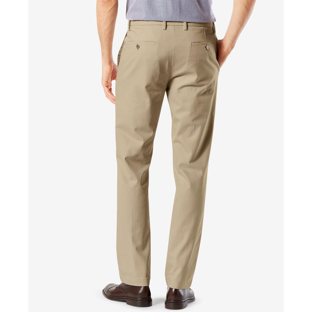 Men's Signature Lux Cotton Slim Fit Stretch Khaki Pants商品第4张图片规格展示