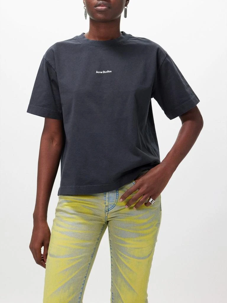 商品Acne Studios|Logo-print cotton jersey T-shirt,价格¥933,第1张图片
