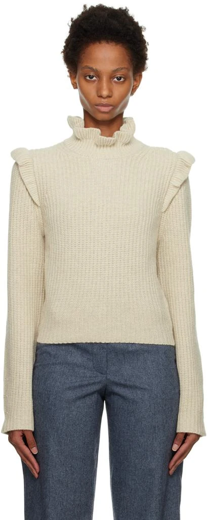 商品See by Chloé|Off-White Ruffle Sweater,价格¥2150,第1张图片