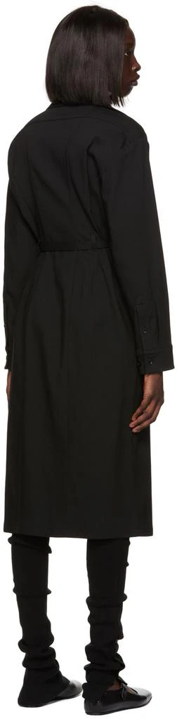 商品Lemaire|Black Convertible Collar Fitted Midi Dress,价格¥2394,第3张图片详细描述