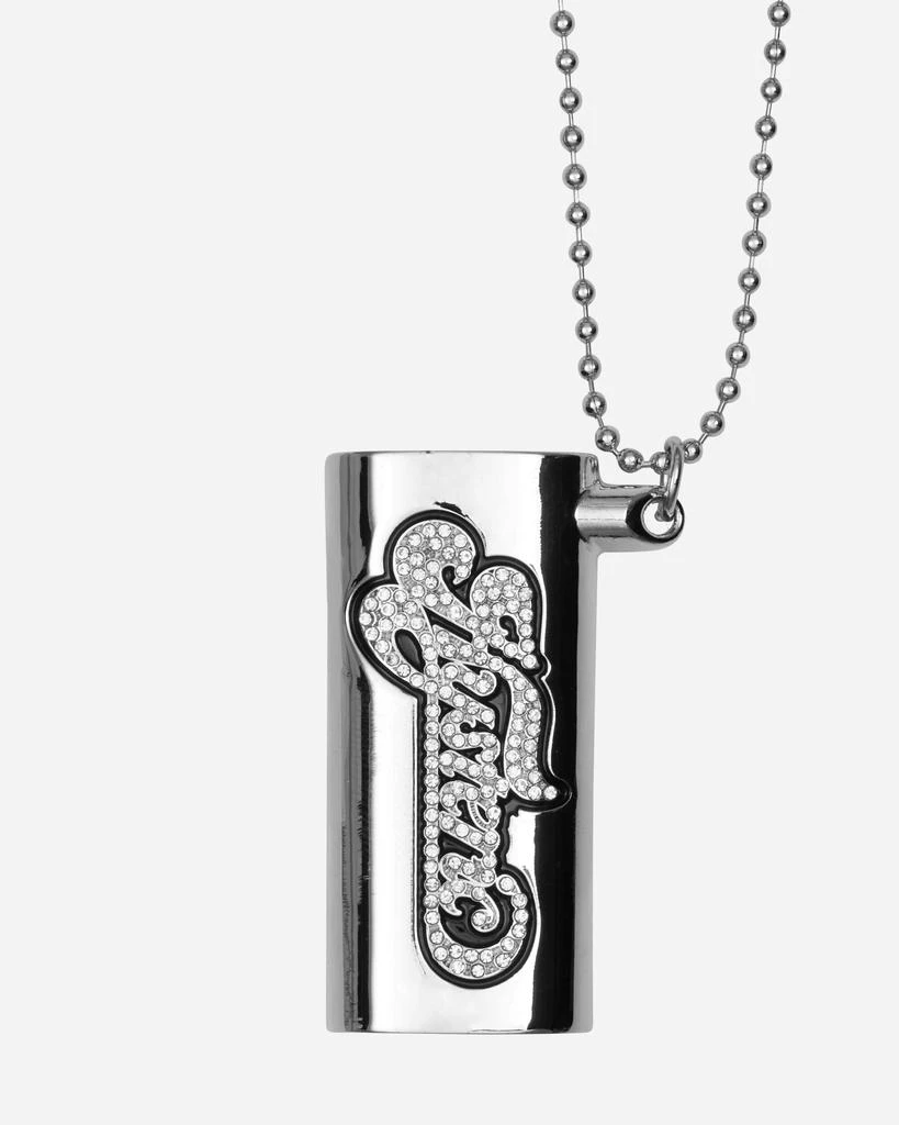 商品Hysteric Glamour|Creamy Logo Lighter Case Necklace Silver,价格¥672,第4张图片详细描述