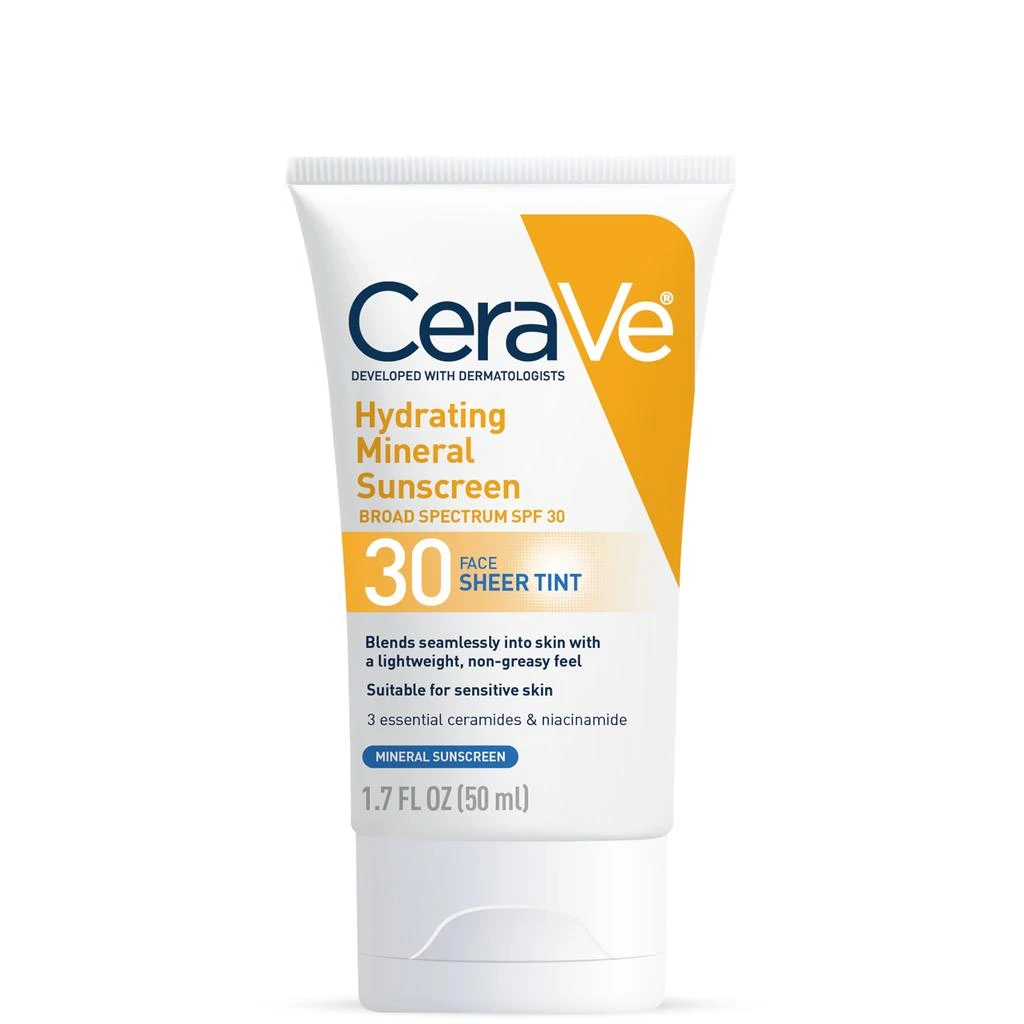 商品CeraVe|CeraVe Hydrating Mineral Tinted Sunscreen with SPF 30,价格¥135,第1张图片