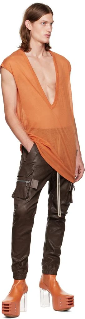 商品Rick Owens|Gray Mastocon Leather Pants,价格¥6994,第4张图片详细描述