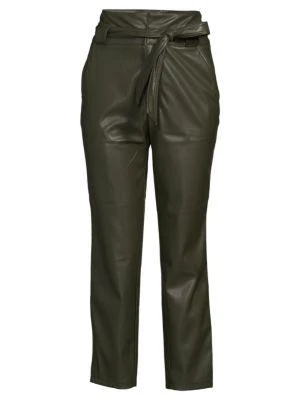 商品Bailey 44|Winoa Belted Faux Leather Pants,价格¥396,第3张图片详细描述