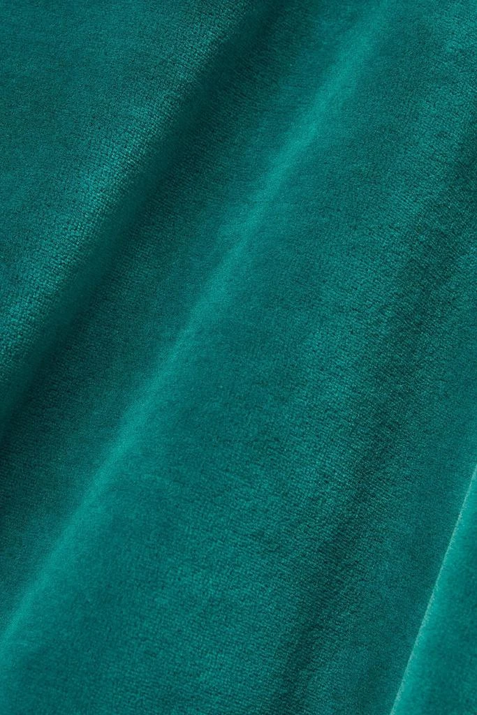 商品SUZIE KONDI|Cotton-blend velour wide-leg pants,价格¥442,第4张图片详细描述