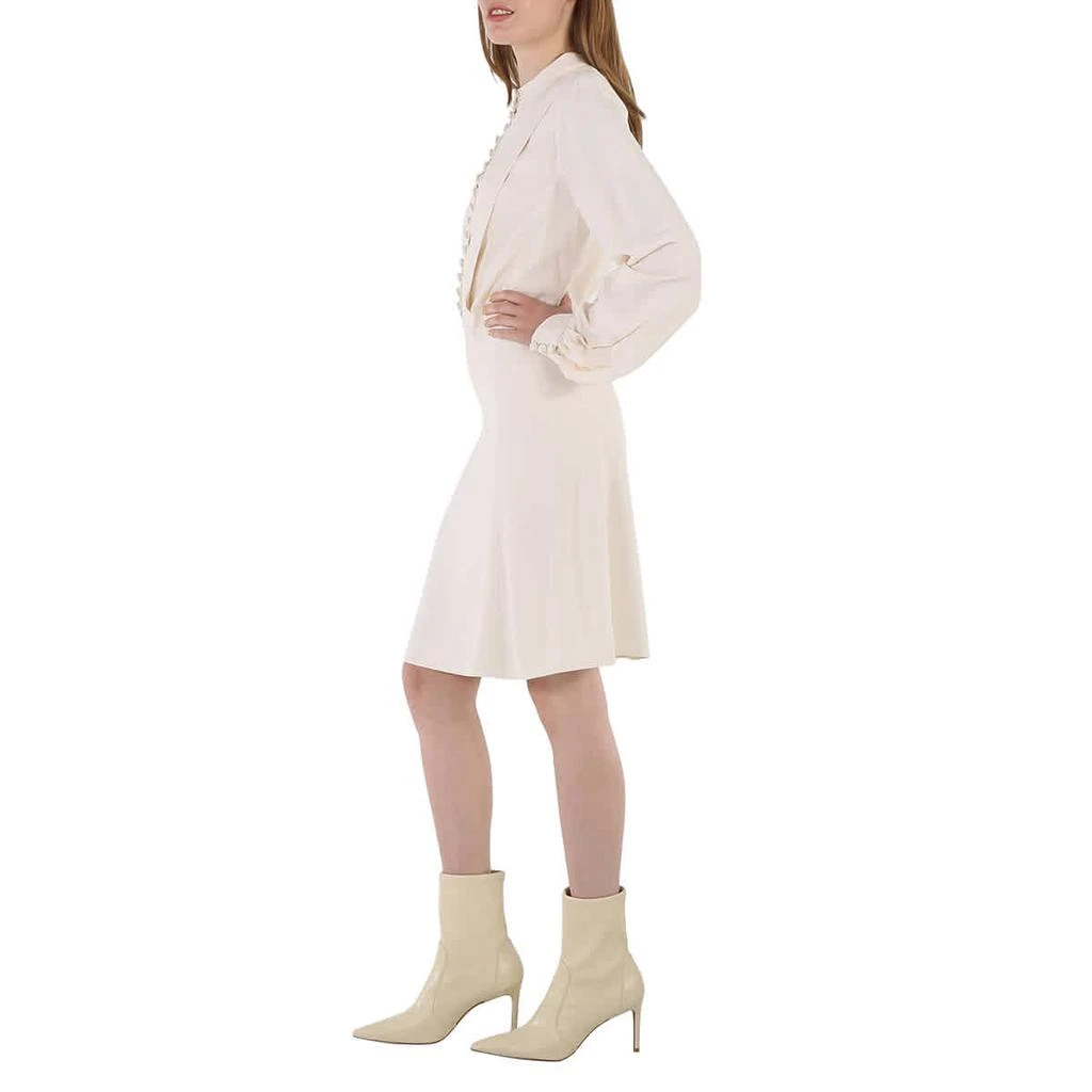 商品Chloé|White Buttoned Long-sleeve Dress,价格¥4163-¥4554,第3张图片详细描述