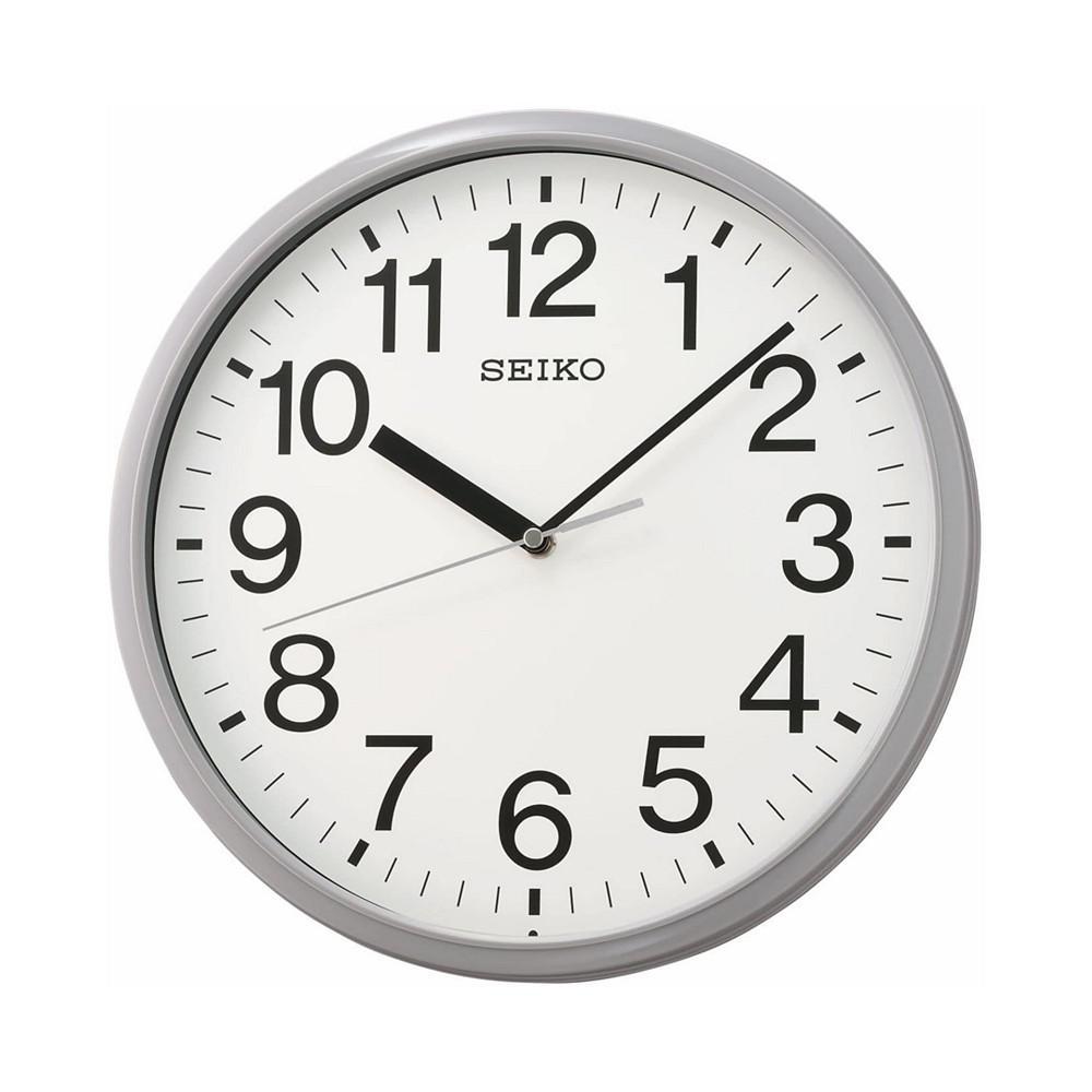 商品Seiko|Classic Gray Office Clock,价格¥239,第4张图片详细描述