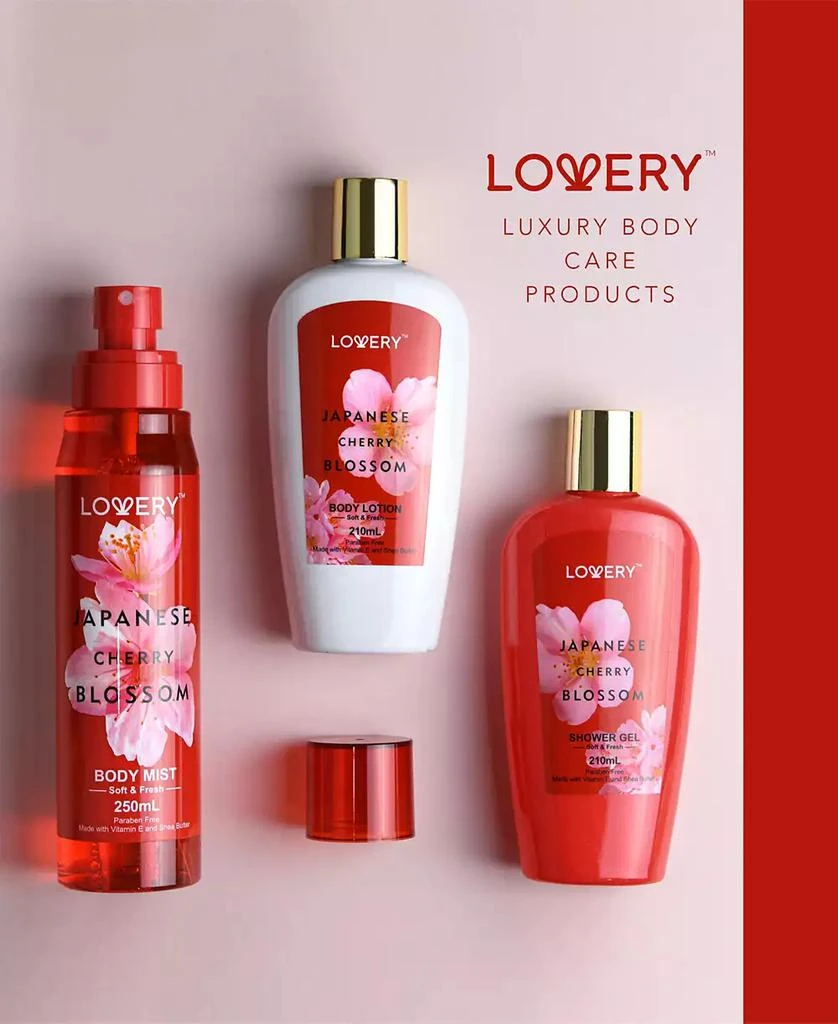 商品Lovery|Body Care Gift Set, Japanese Cherry Blossom Bath and Body Travel Set, 3 Piece,价格¥331,第2张图片详细描述