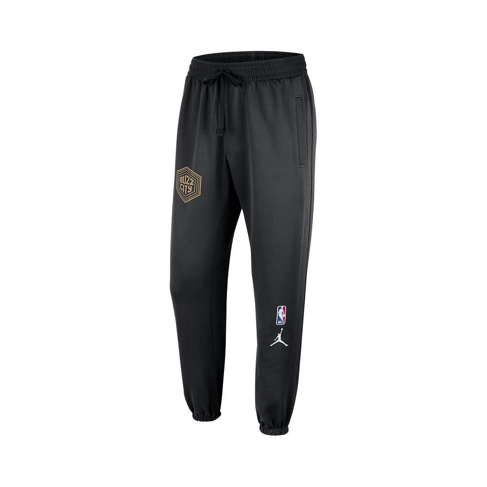 商品Jordan|Men's Black Charlotte Hornets 2022/23 City Edition Showtime ThermaFlex Sweatpants,价格¥705,第2张图片详细描述