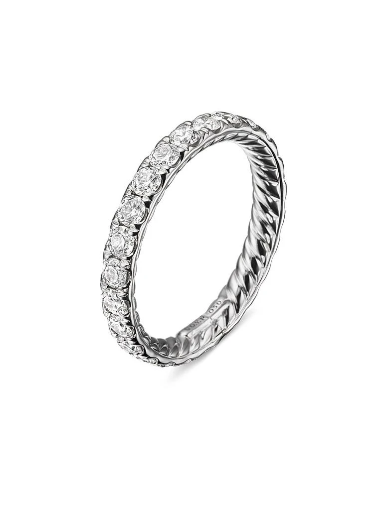 商品David Yurman|DY Eden Band Ring in Platinum,价格¥36245,第2张图片详细描述