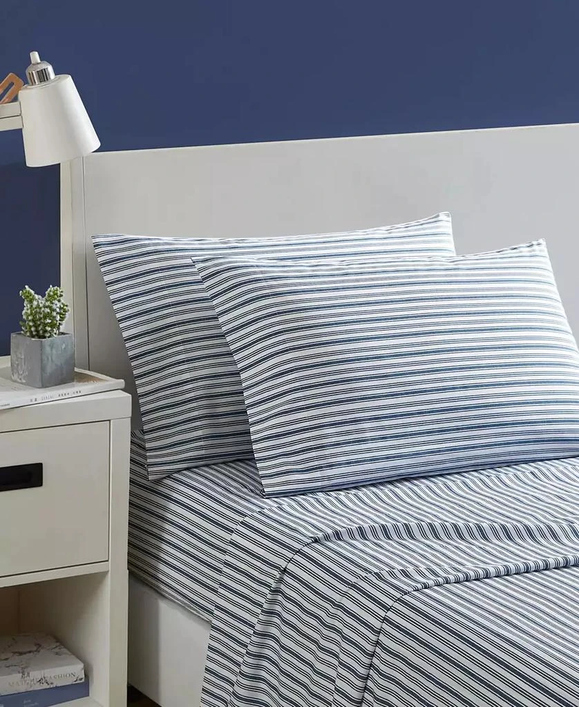 商品Nautica|Coleridge Stripe Cotton Percale 4-Piece Sheet Set,价格¥718,第2张图片详细描述
