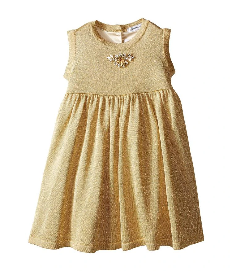 商品Dolce & Gabbana|婴儿Dolce & Gabbana Kids Lurex Sleeveless Dress (Infant),价格¥1901,第1张图片