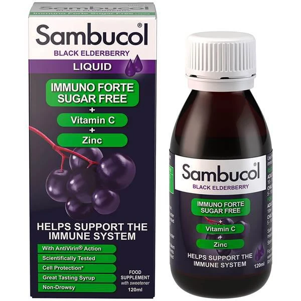 商品Sambucol|Sambucol Sugar Free Immuno Forte 120ml,价格¥112,第1张图片